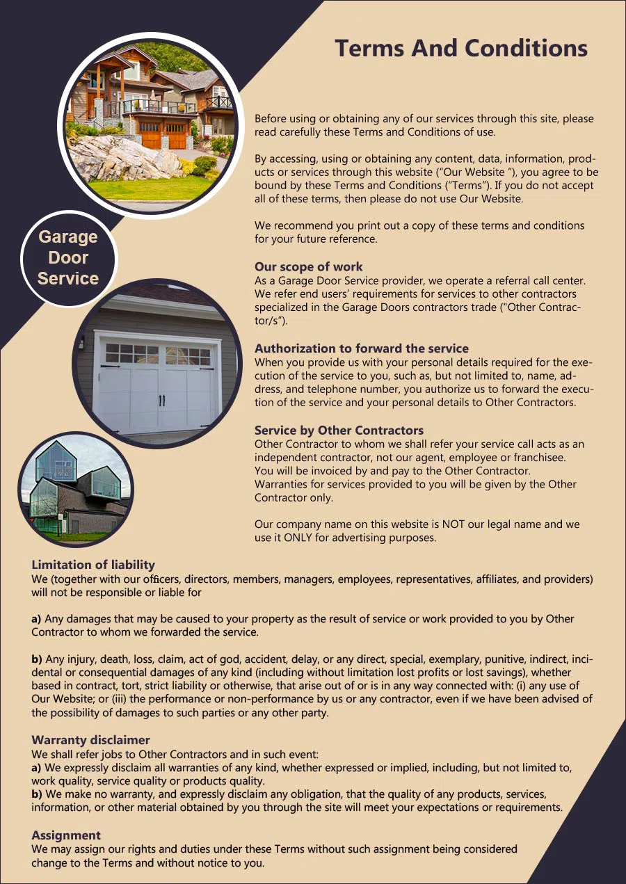 Garage Door Mobile Service North Smithfield, RI 401-615-4182